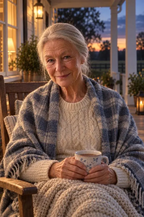 Dorothy on the porch