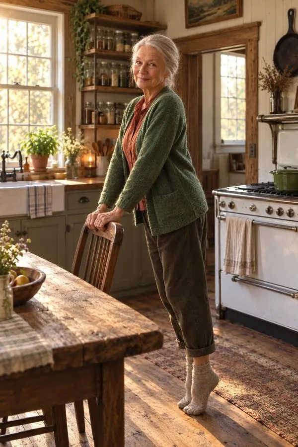 Dorothy in her kitchen